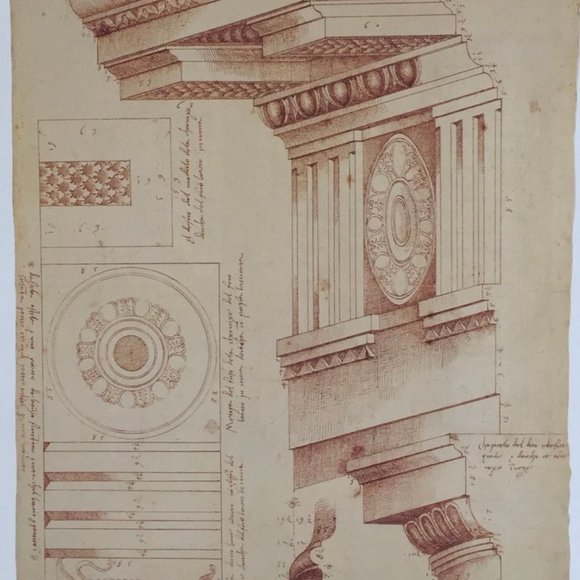 Vintage 80s NEW Palladio Basilica Architectural Rendering - Picture 2 of 14